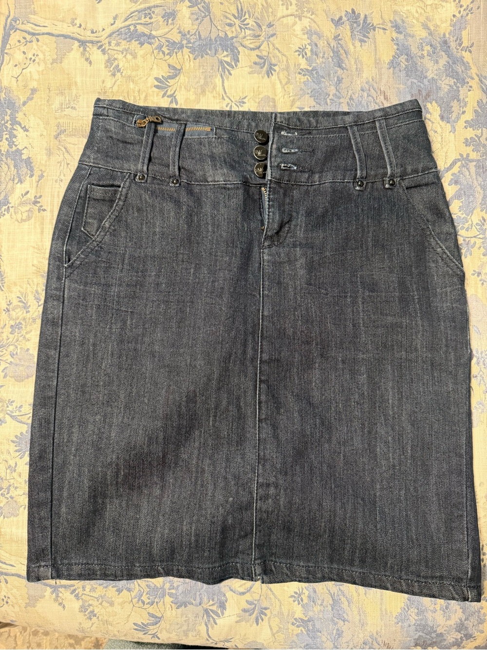 Classic Dark Denim Jean Skirt